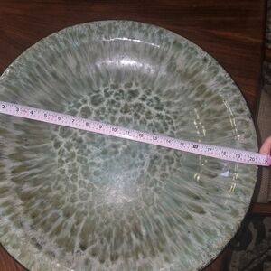 Green Ceramic Decorative Plate